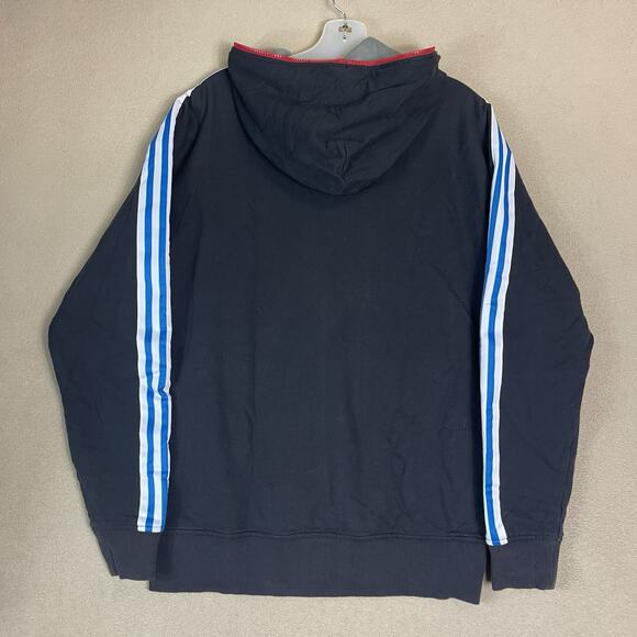 Adidas Original Hoodie Mens M Black Full Zip Reversable Heavyweight Athletic - Picture 8 of 12